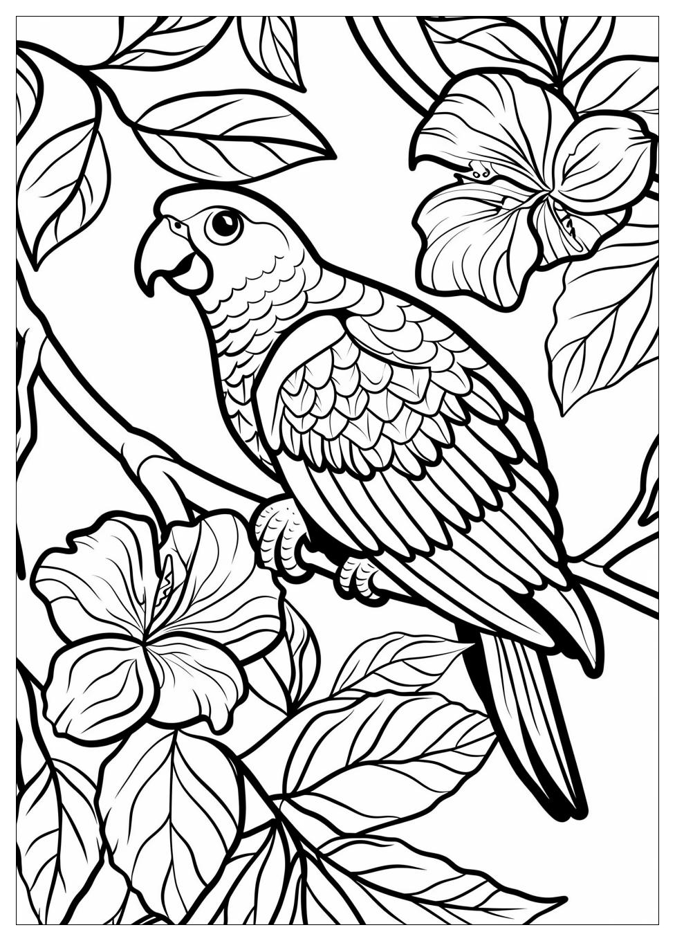 Parrot Coloring Pages-19