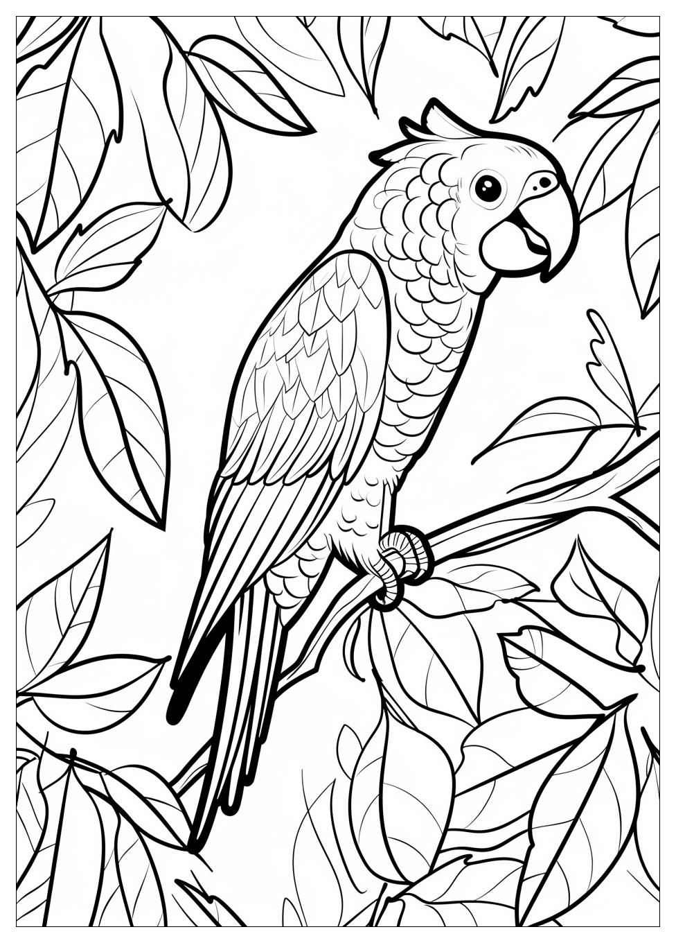 Parrot Coloring Pages-3