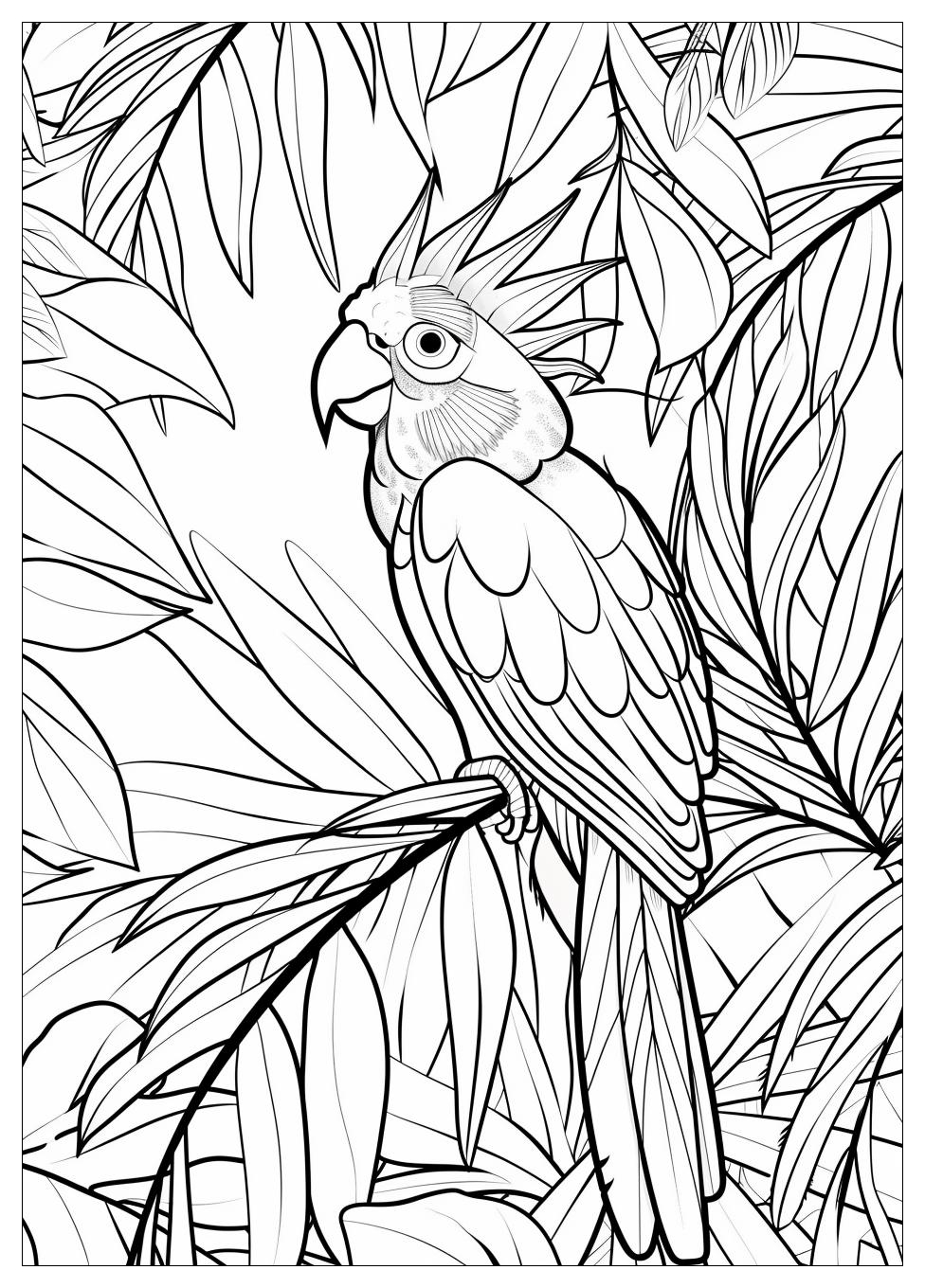 Parrot Coloring Pages-4