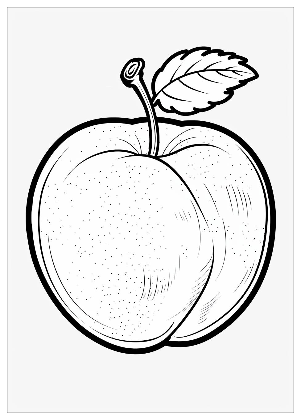 Peach Coloring Pages-1