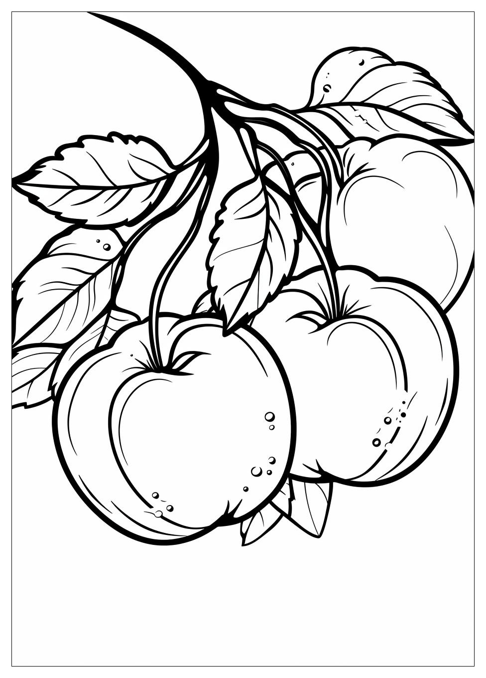 Peach Coloring Pages-10