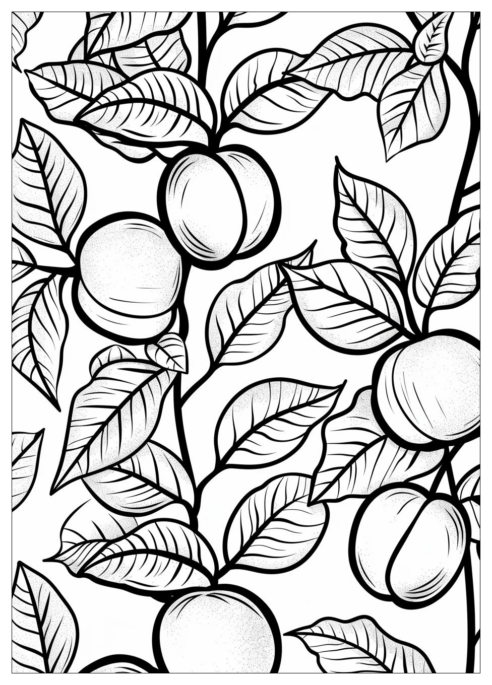 Peach Coloring Pages-11