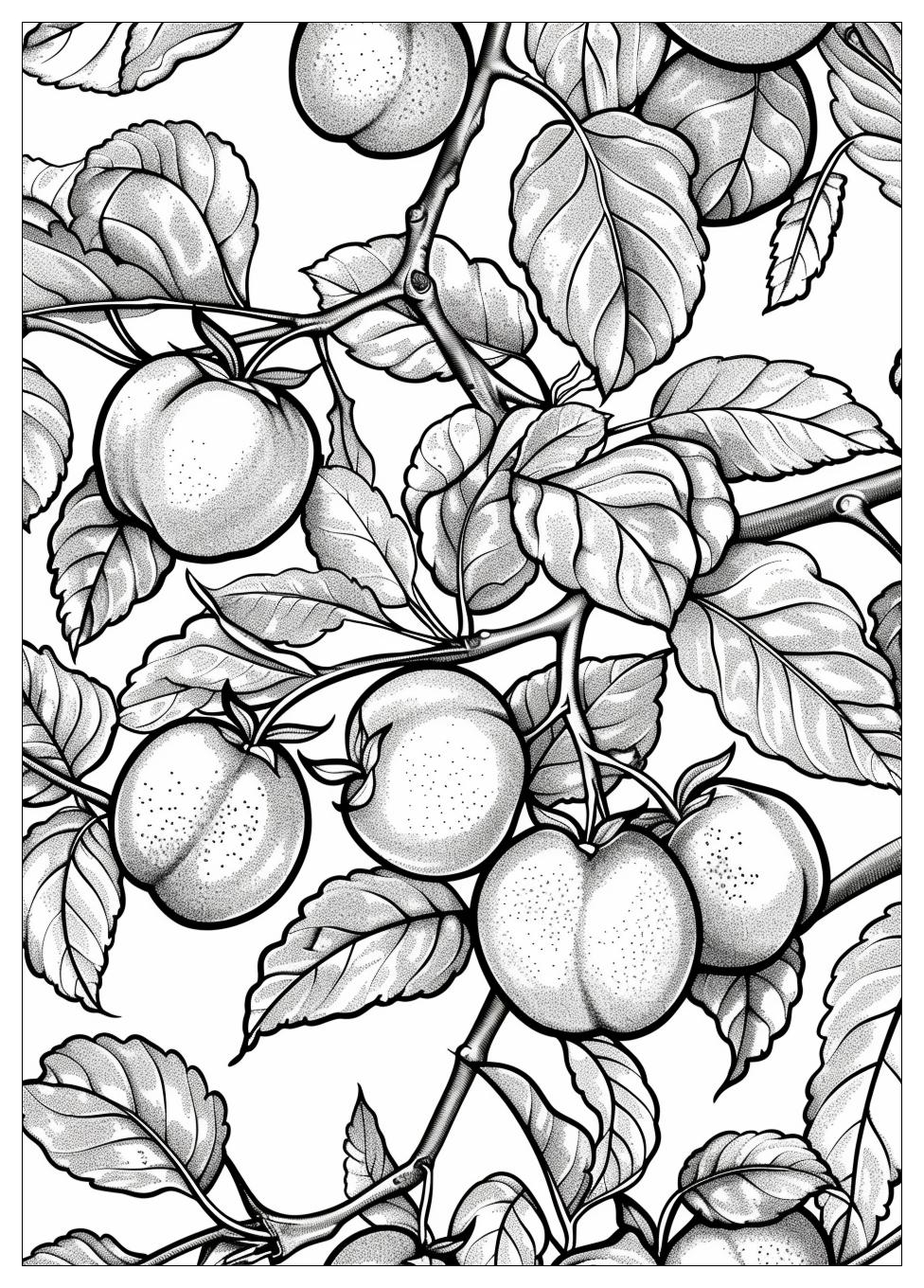 Peach Coloring Pages-12