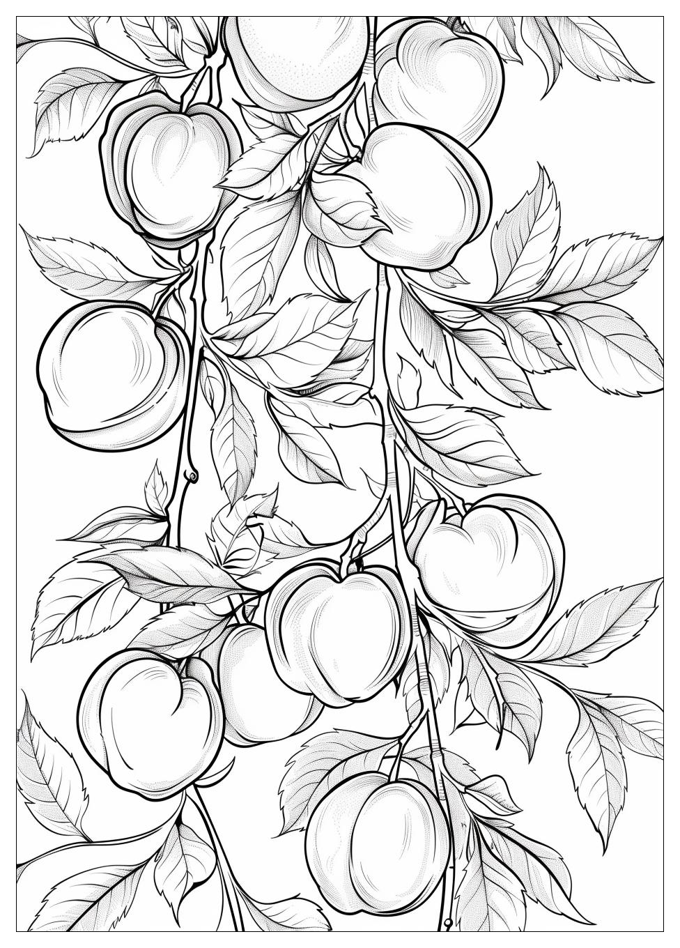 Peach Coloring Pages-13