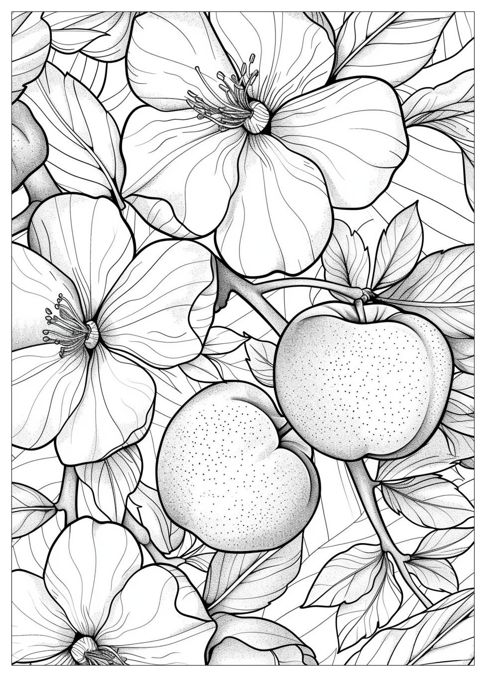 Peach Coloring Pages-16