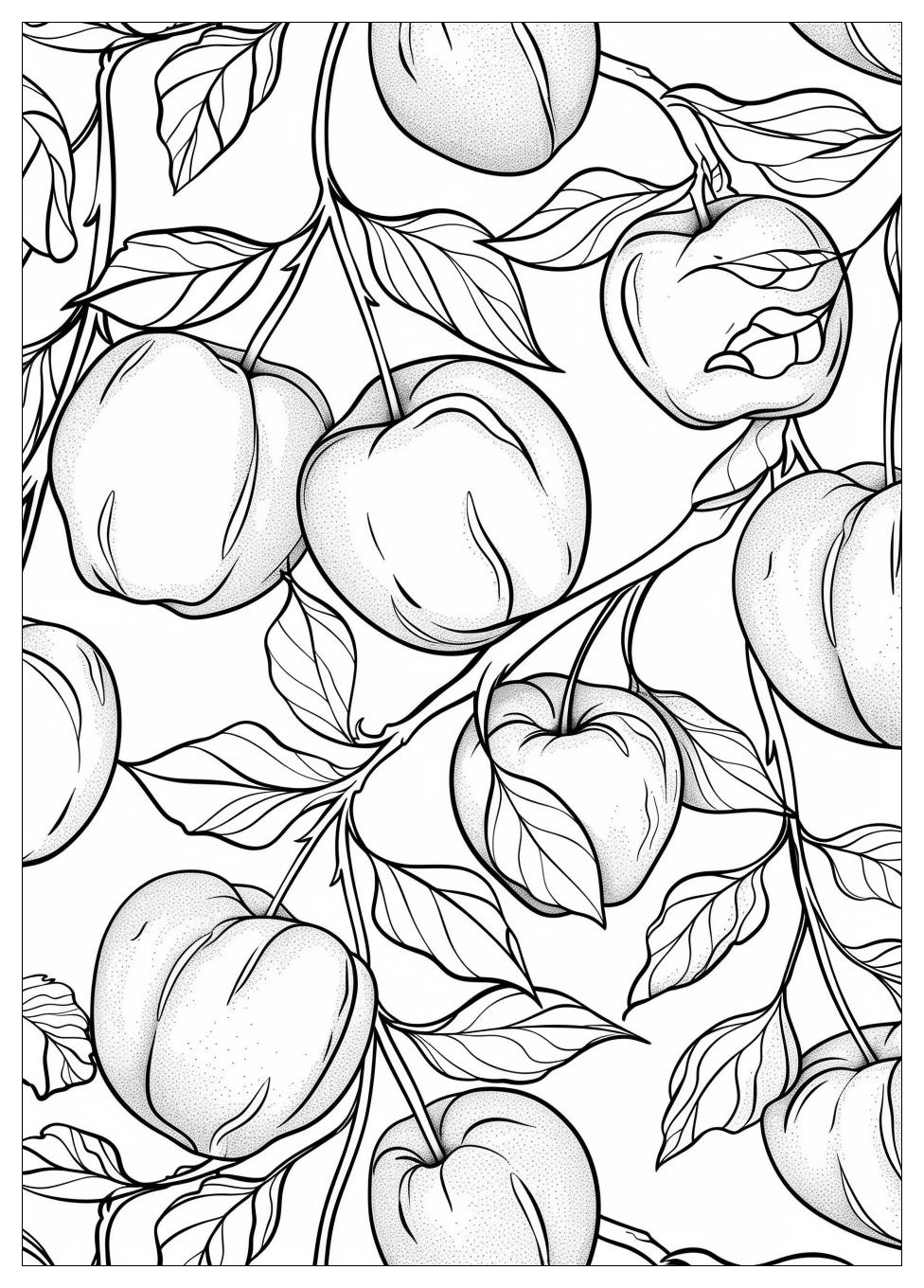 Peach Coloring Pages-21