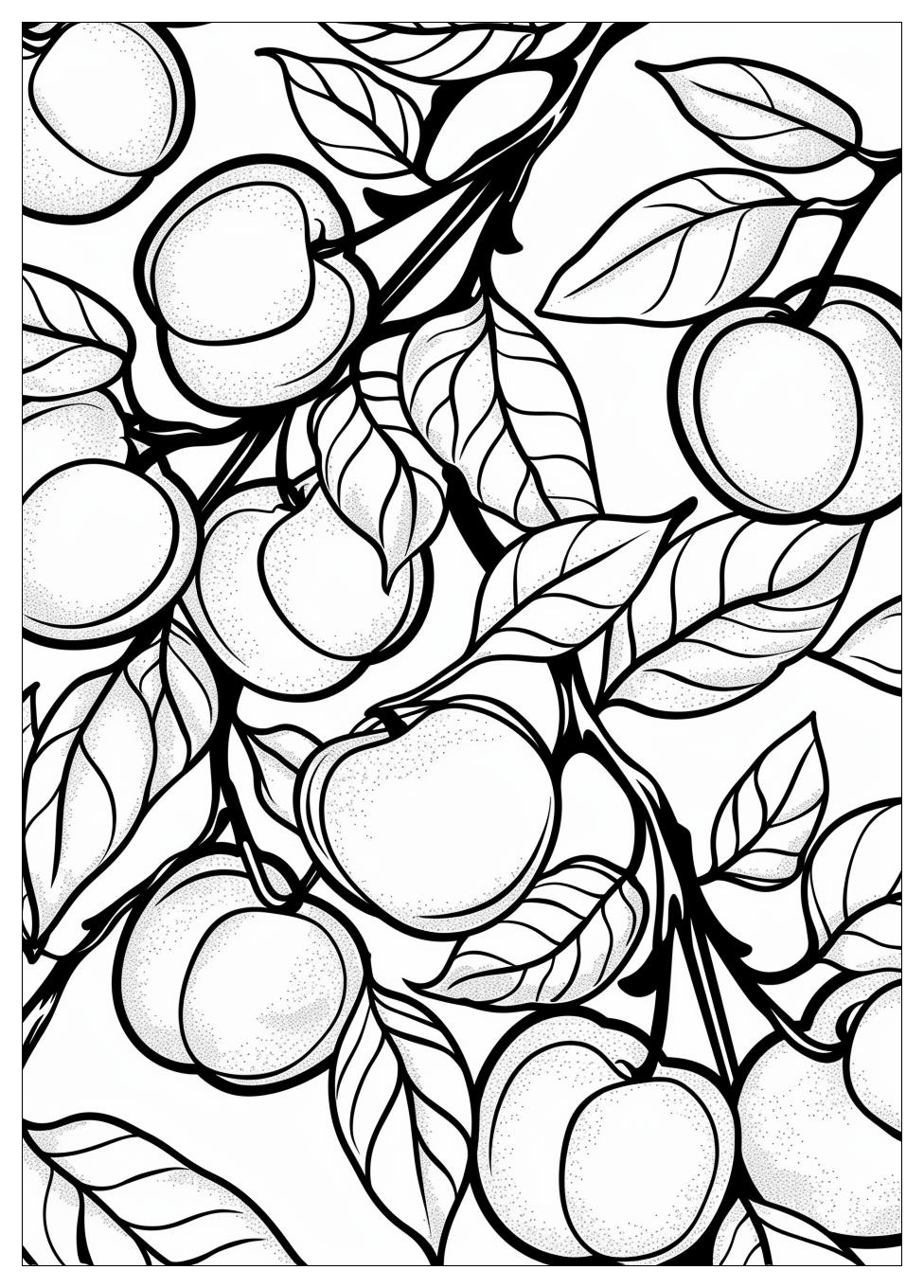 Peach Coloring Pages-3