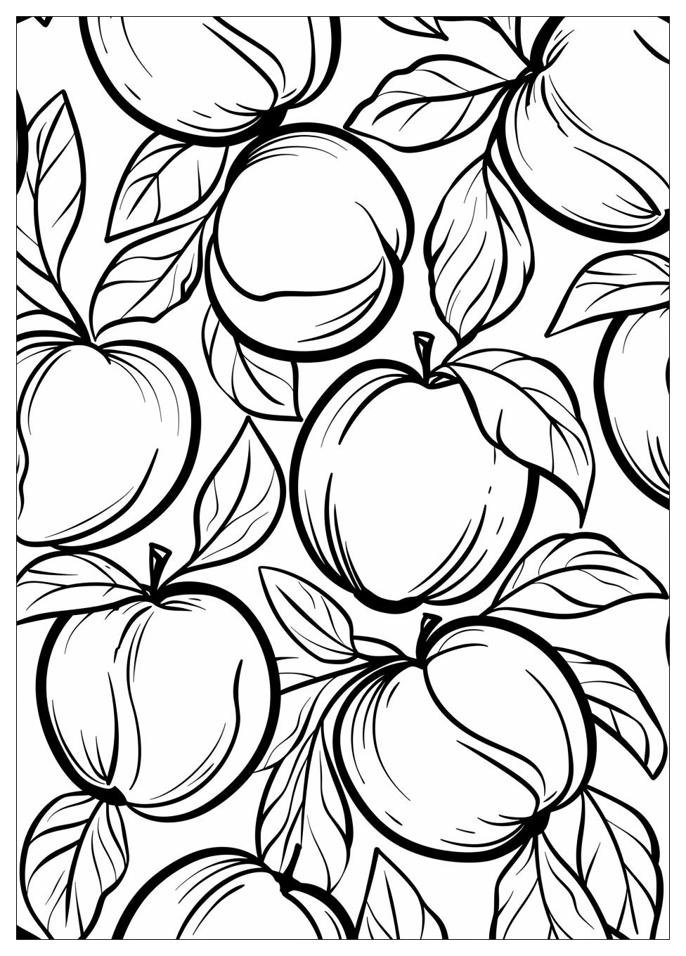 Peach Coloring Pages-5