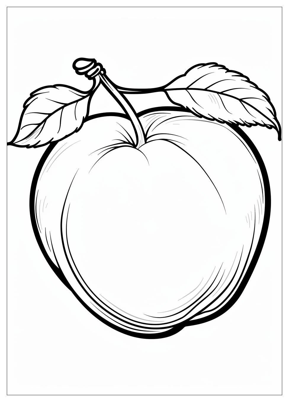 Peach Coloring Pages-6