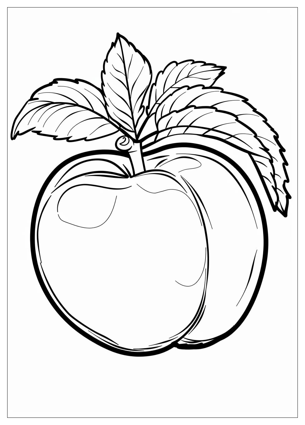 Peach Coloring Pages-7