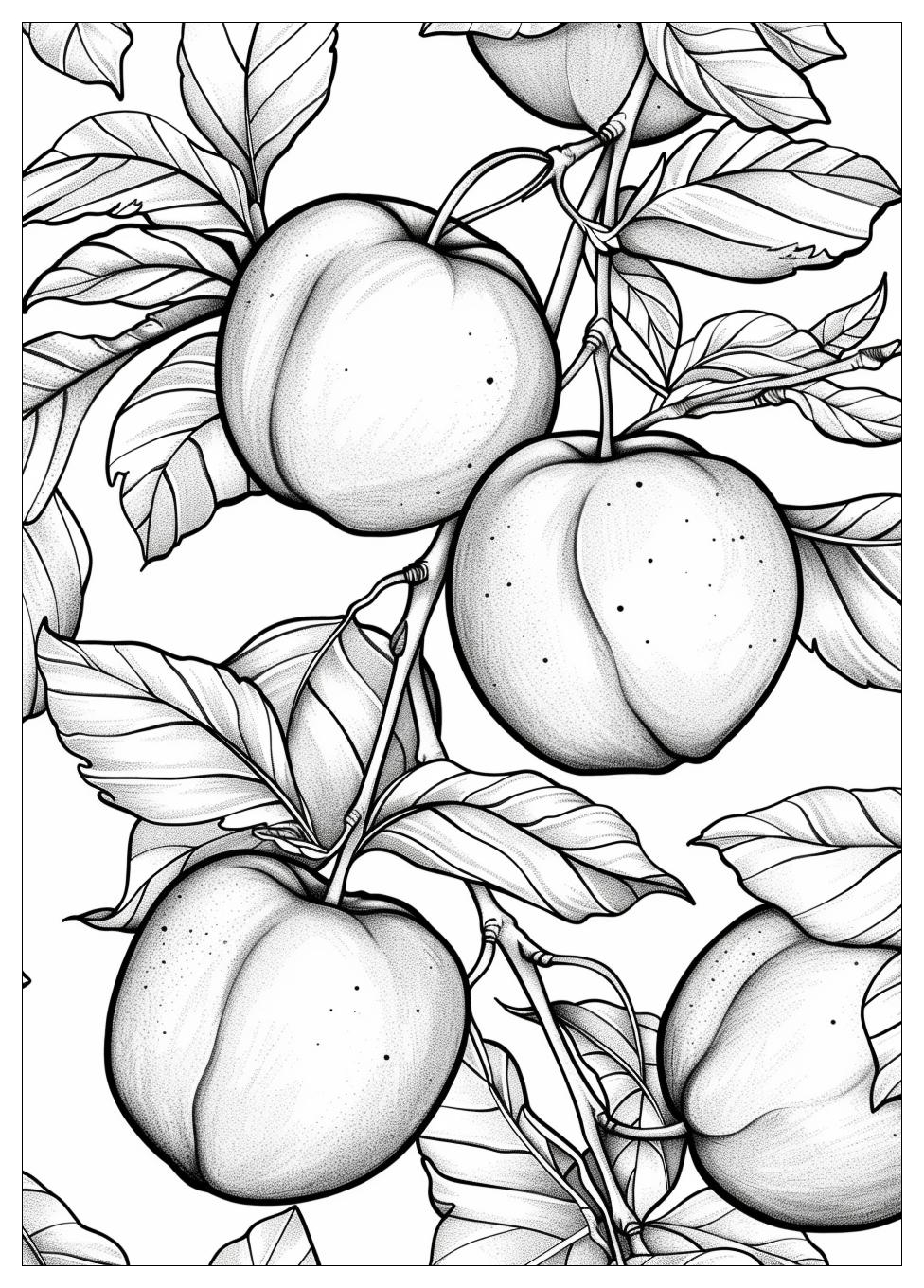 Peach Coloring Pages-8