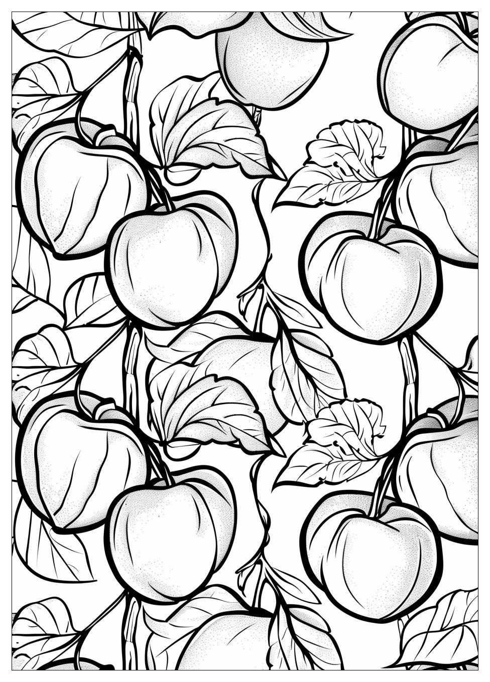 Peach Coloring Pages-9