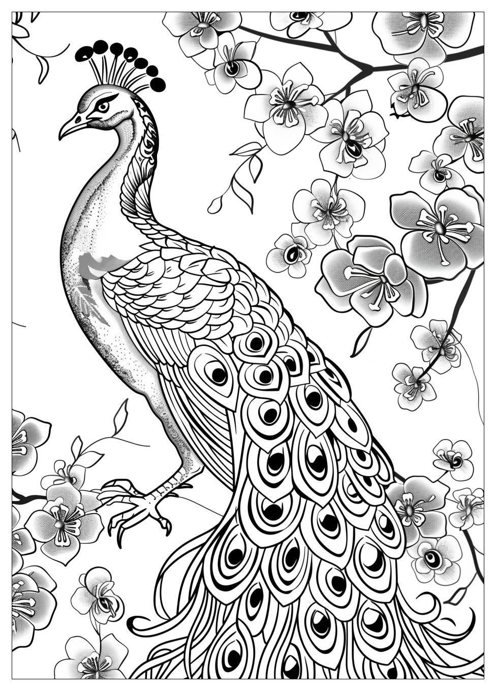 Peacock Coloring Pages-15