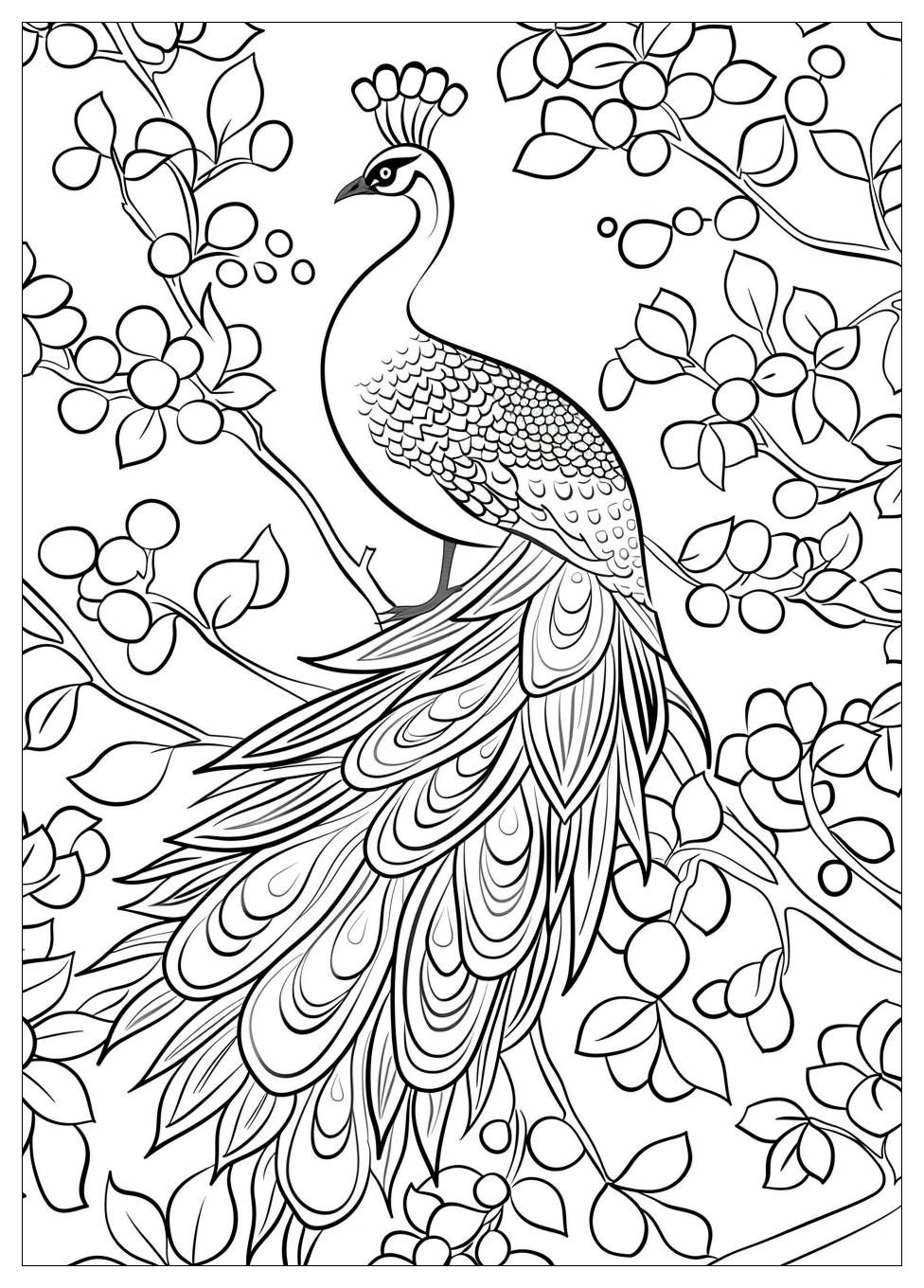 Peacock Coloring Pages-2