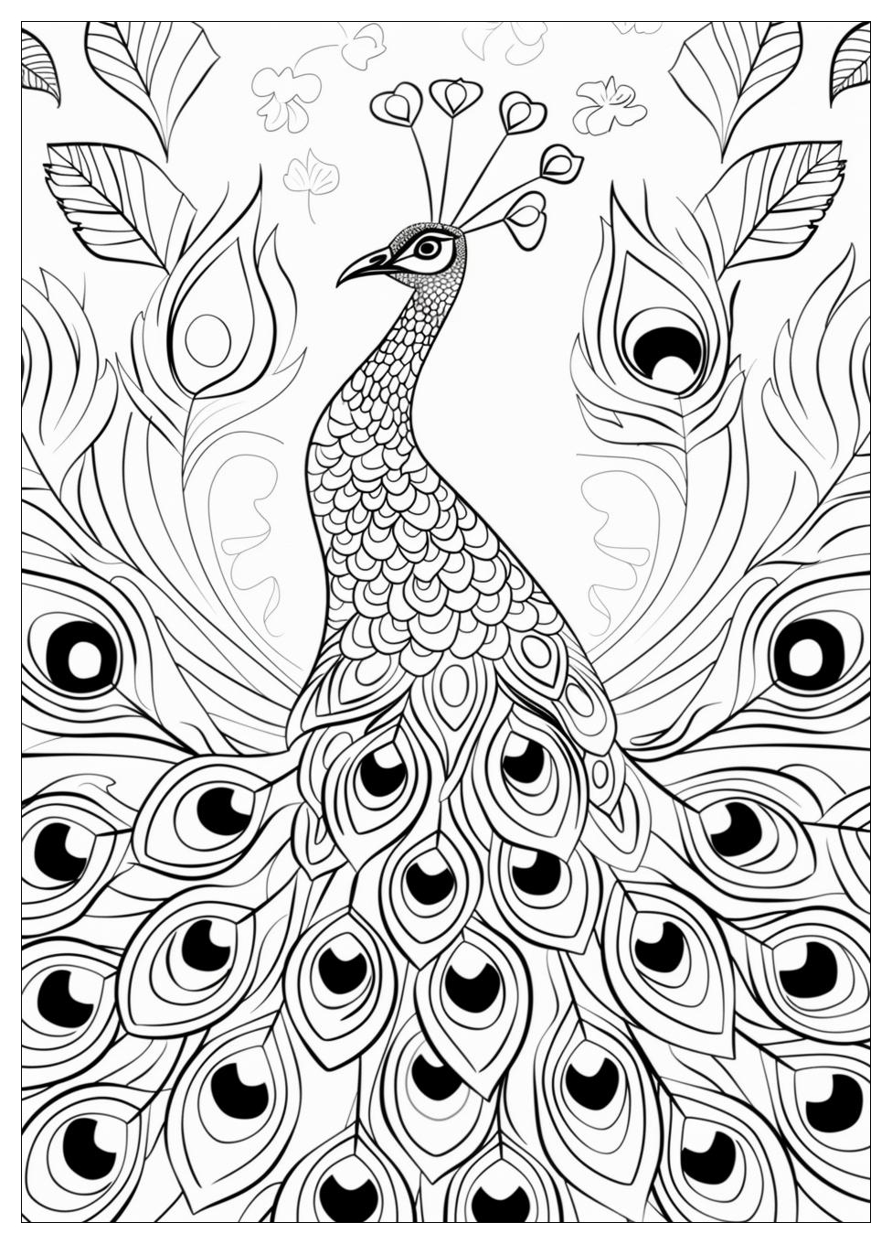 Peacock Coloring Pages-6