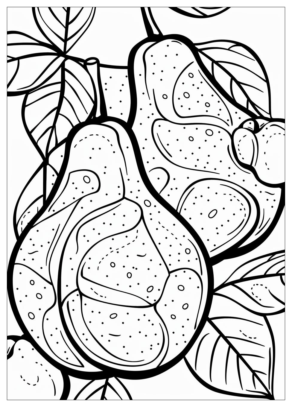 Pear Coloring Pages-10