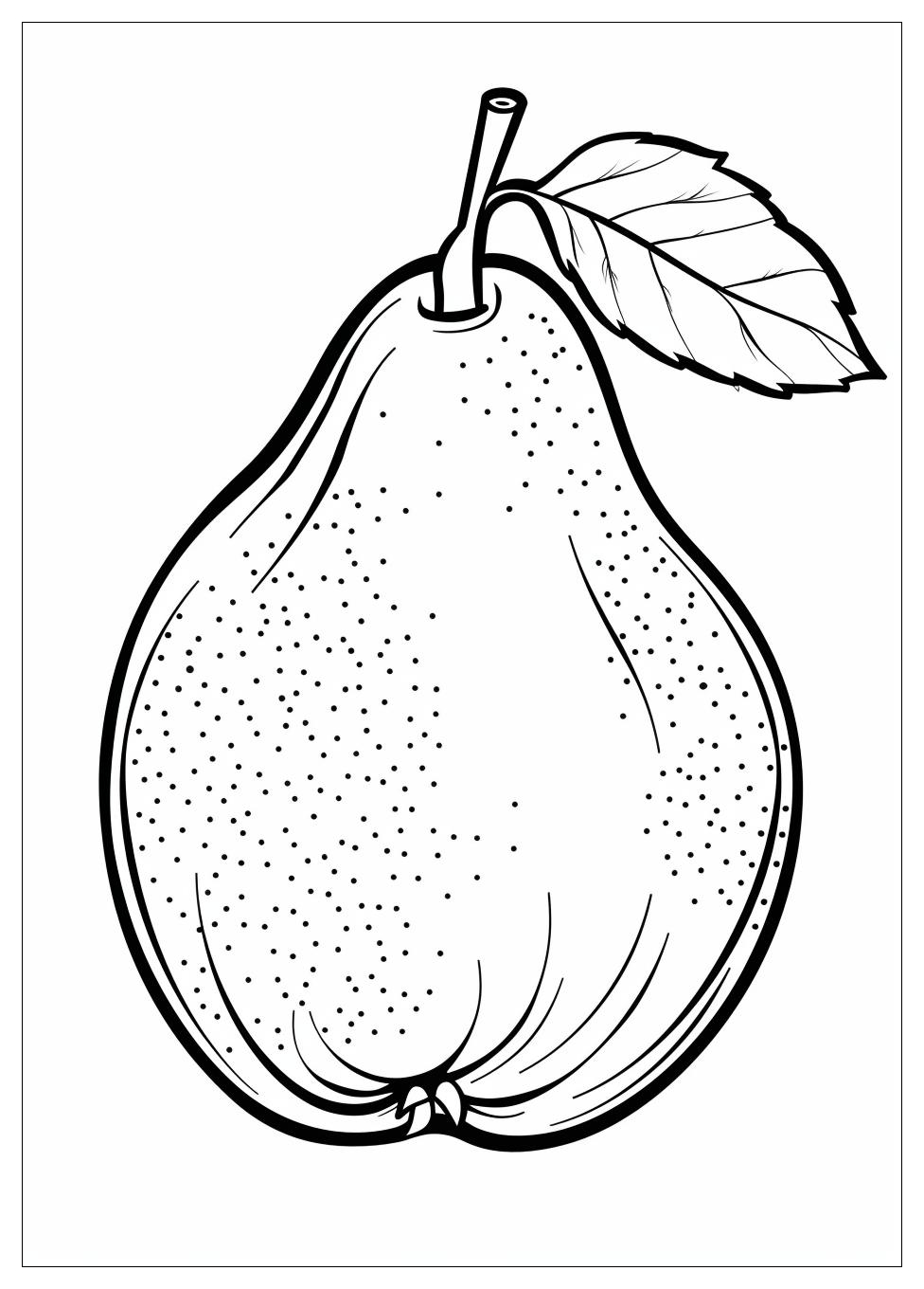 Pear Coloring Pages-11