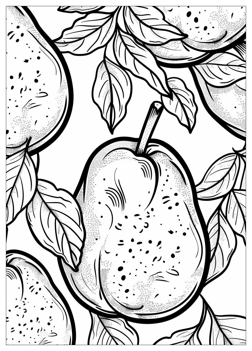 Pear Coloring Pages-13