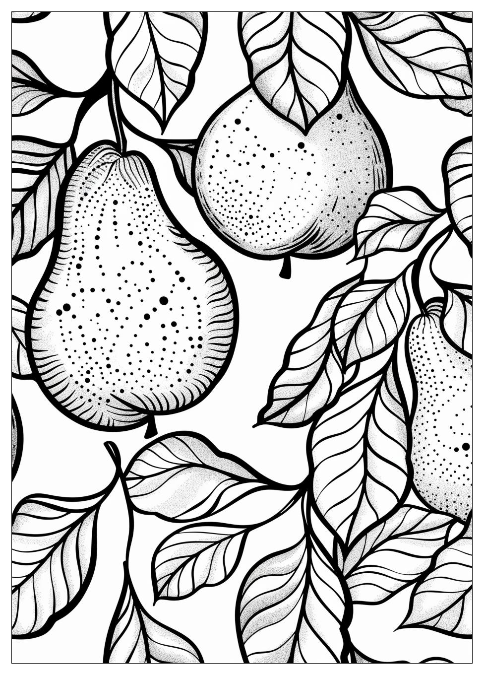 Pear Coloring Pages-15