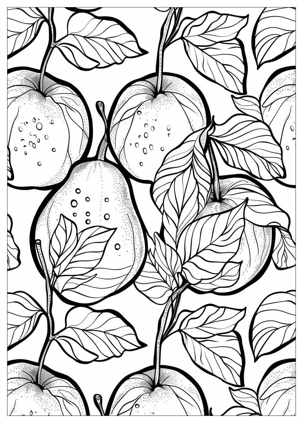 Pear Coloring Pages-16