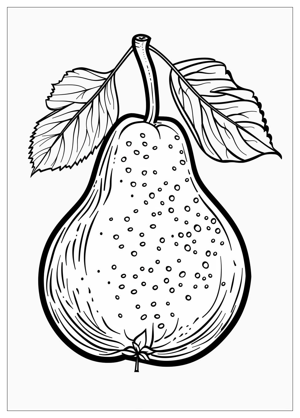 Pear Coloring Pages-2