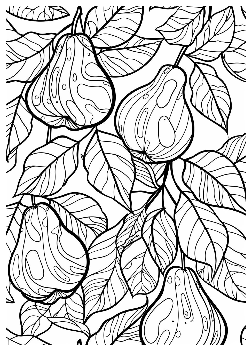 Pear Coloring Pages-20