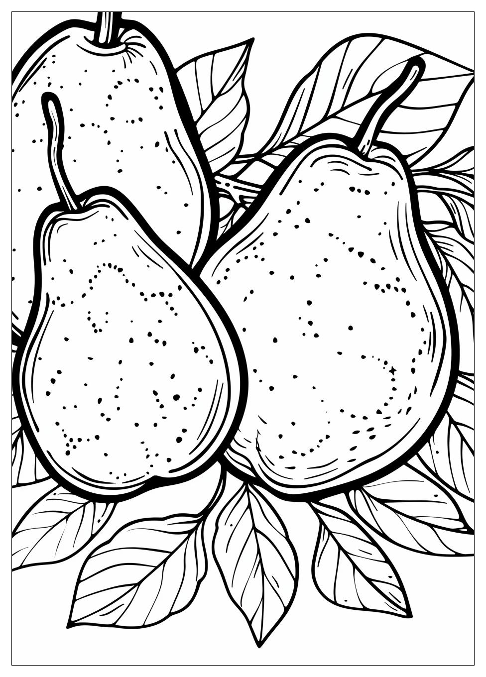 Pear Coloring Pages-3