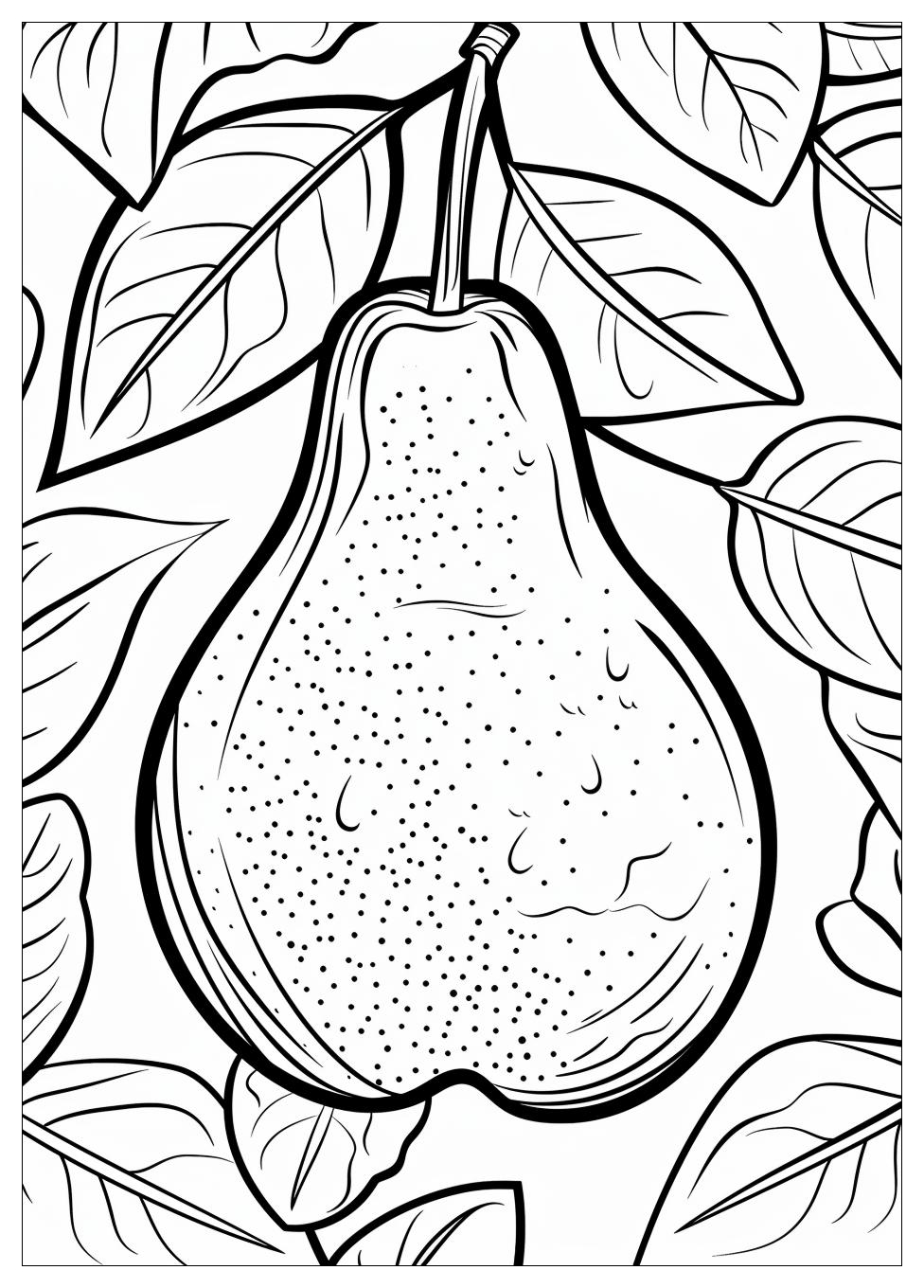 Pear Coloring Pages-5