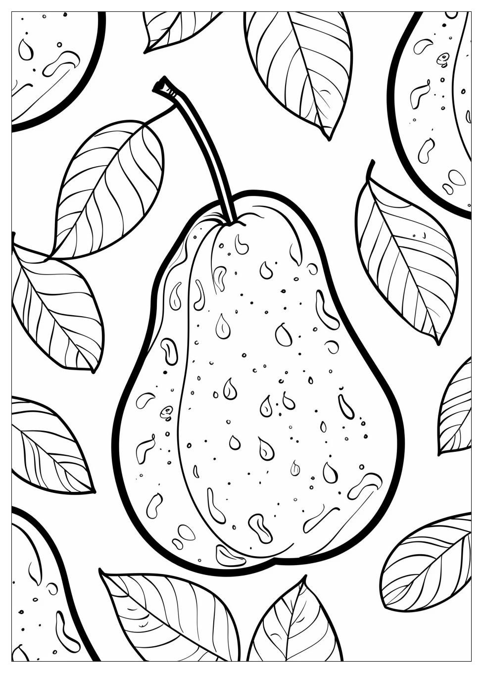 Pear Coloring Pages-6