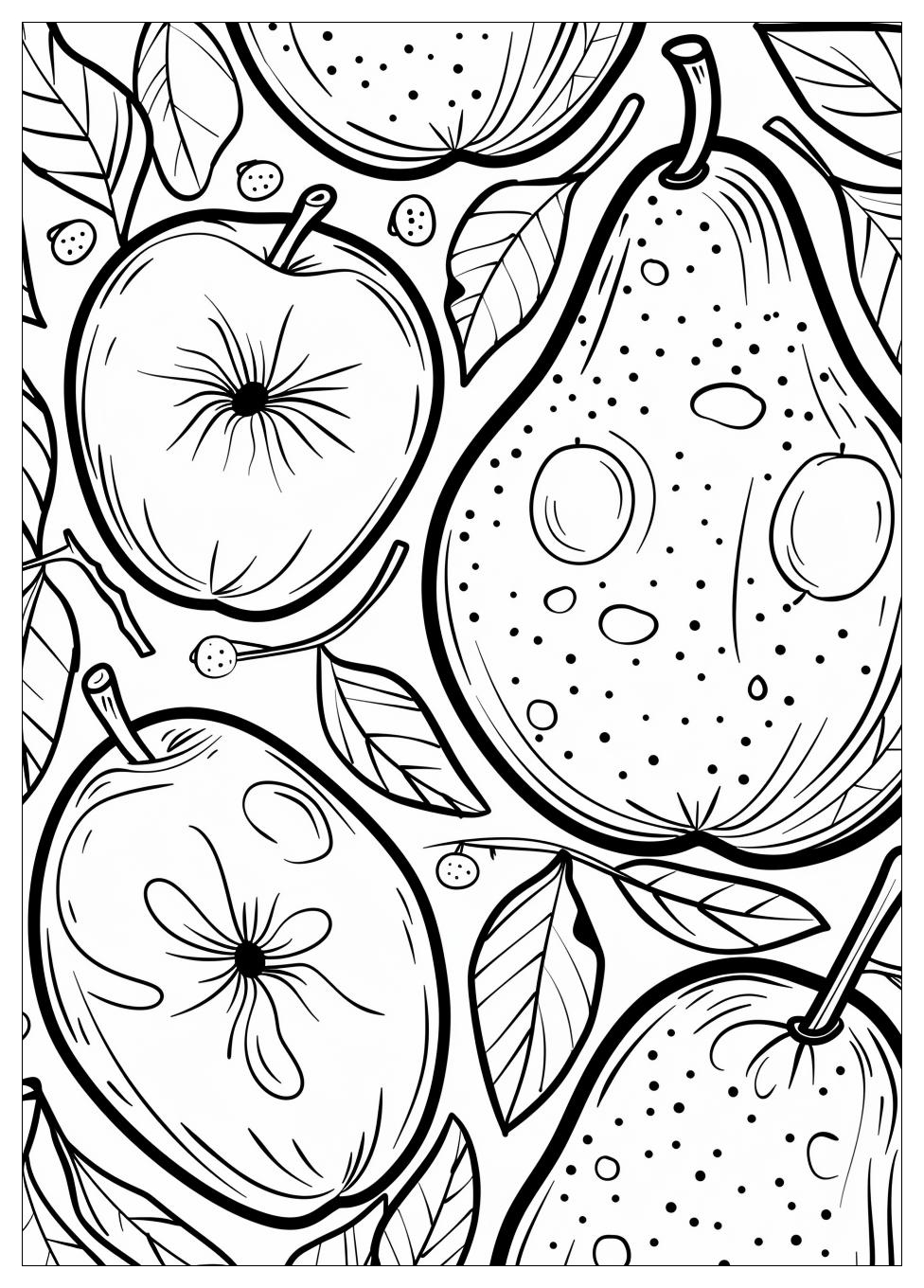 Pear Coloring Pages-7