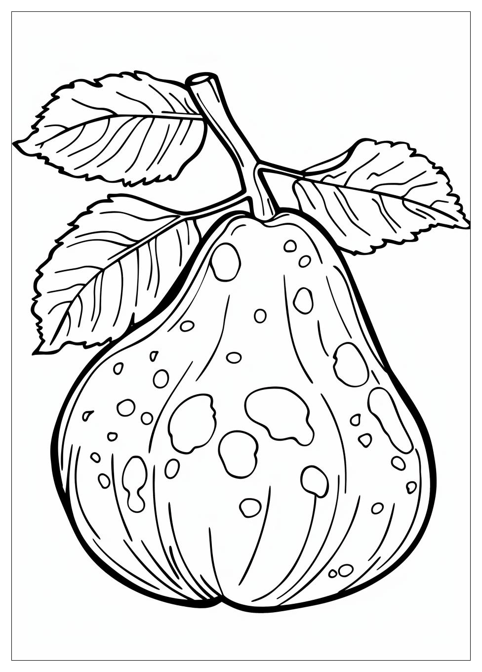 Pear Coloring Pages-8