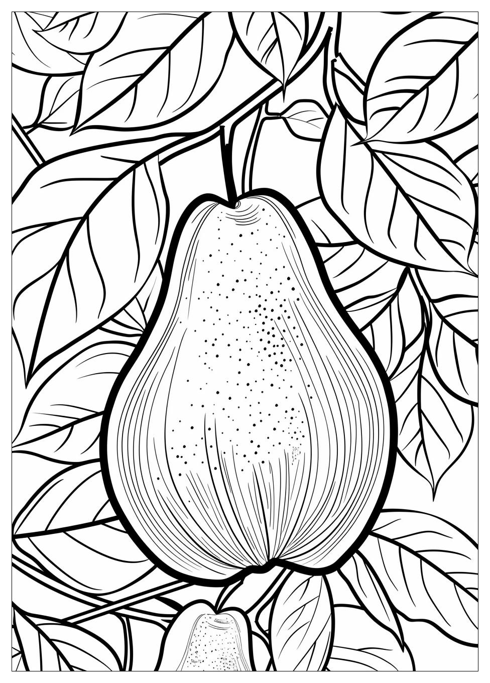 Pear Coloring Pages-9