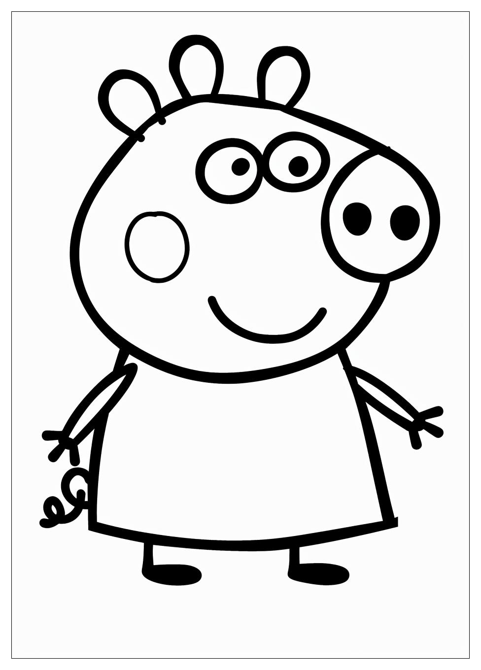 Peppa Pig Coloring Pages-11