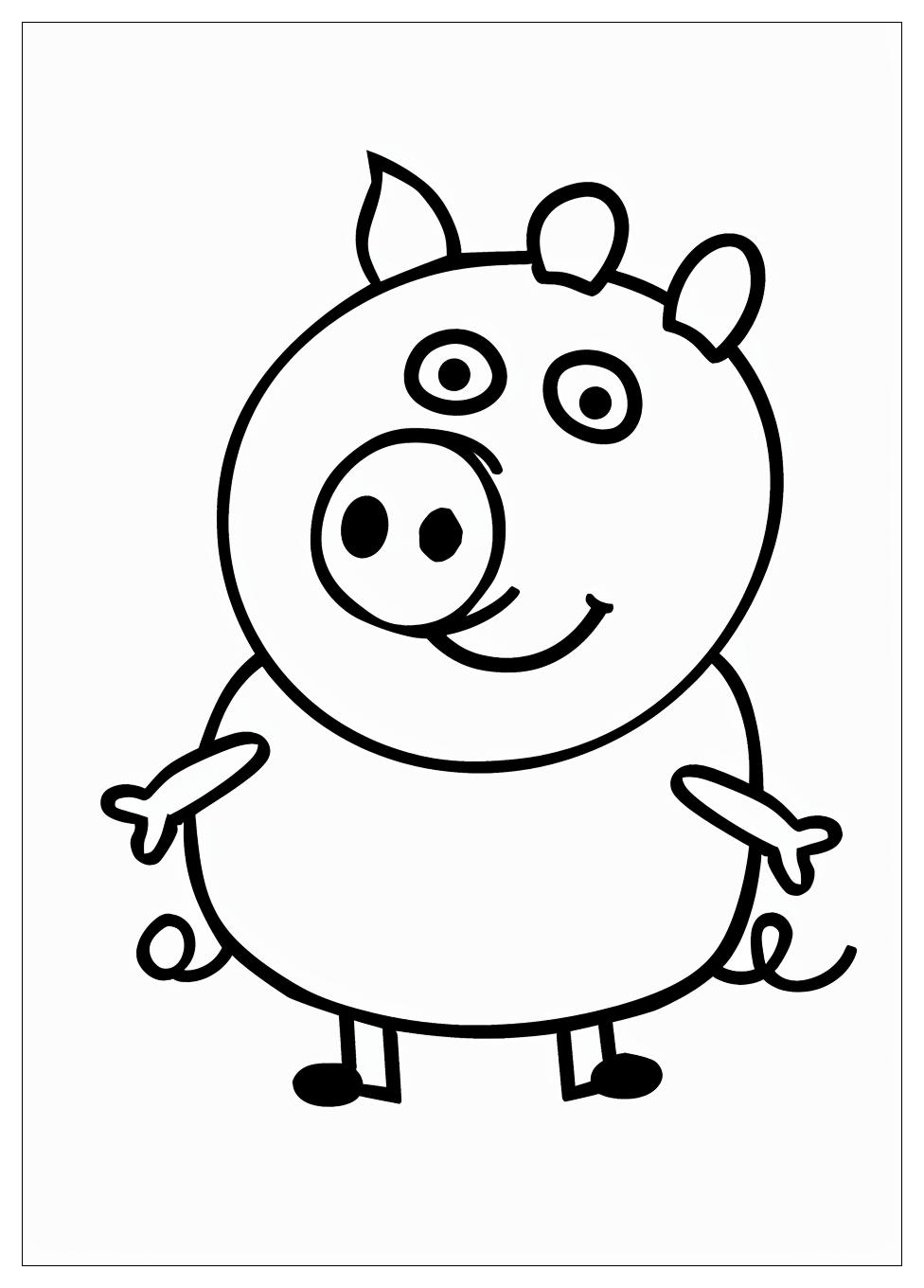 Peppa Pig Coloring Pages-19