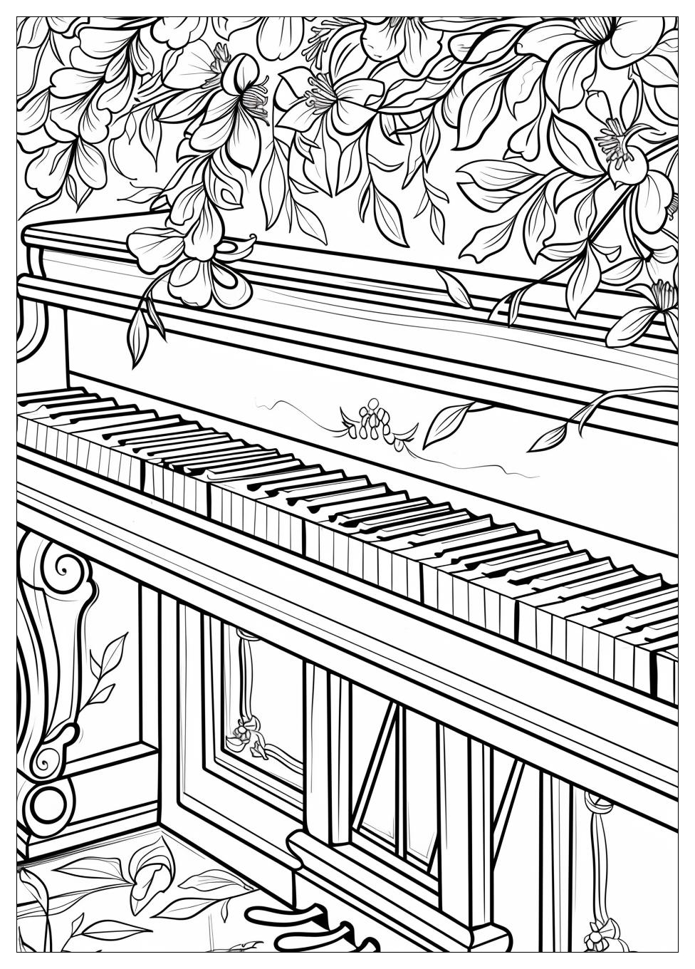 Piano Coloring Pages-13