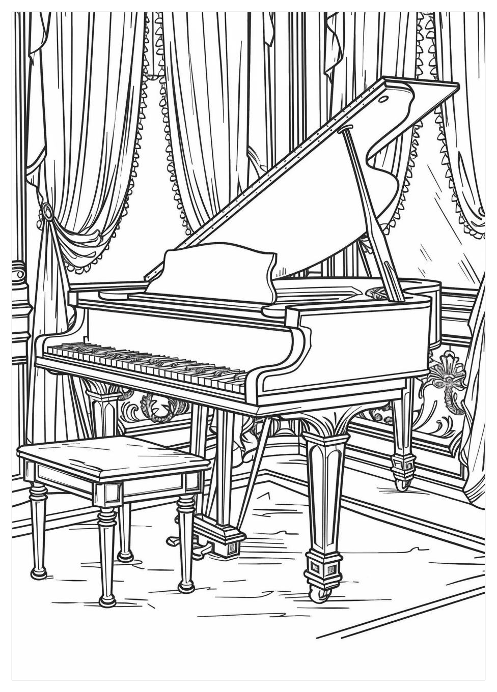 Piano Coloring Pages-14