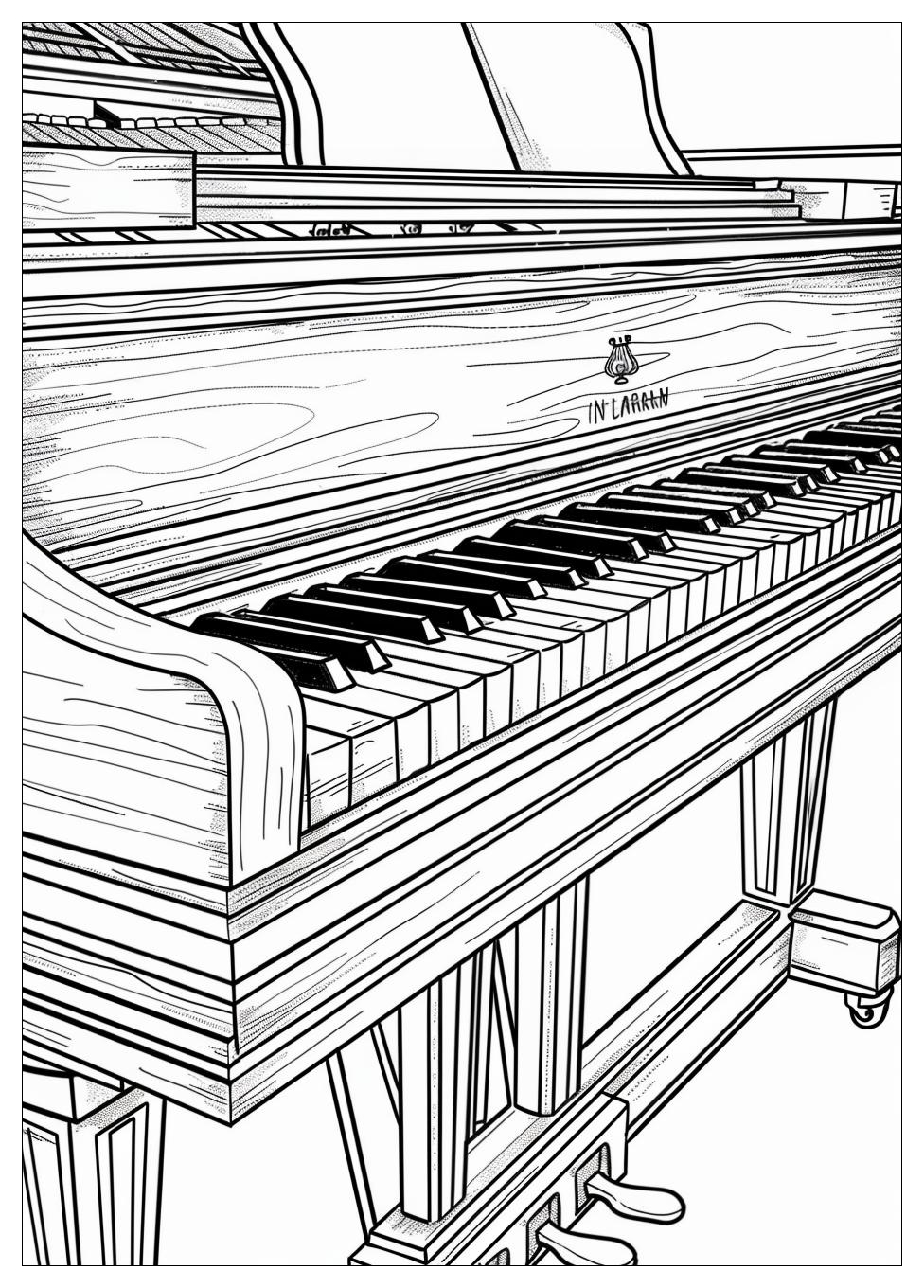 Piano Coloring Pages-19