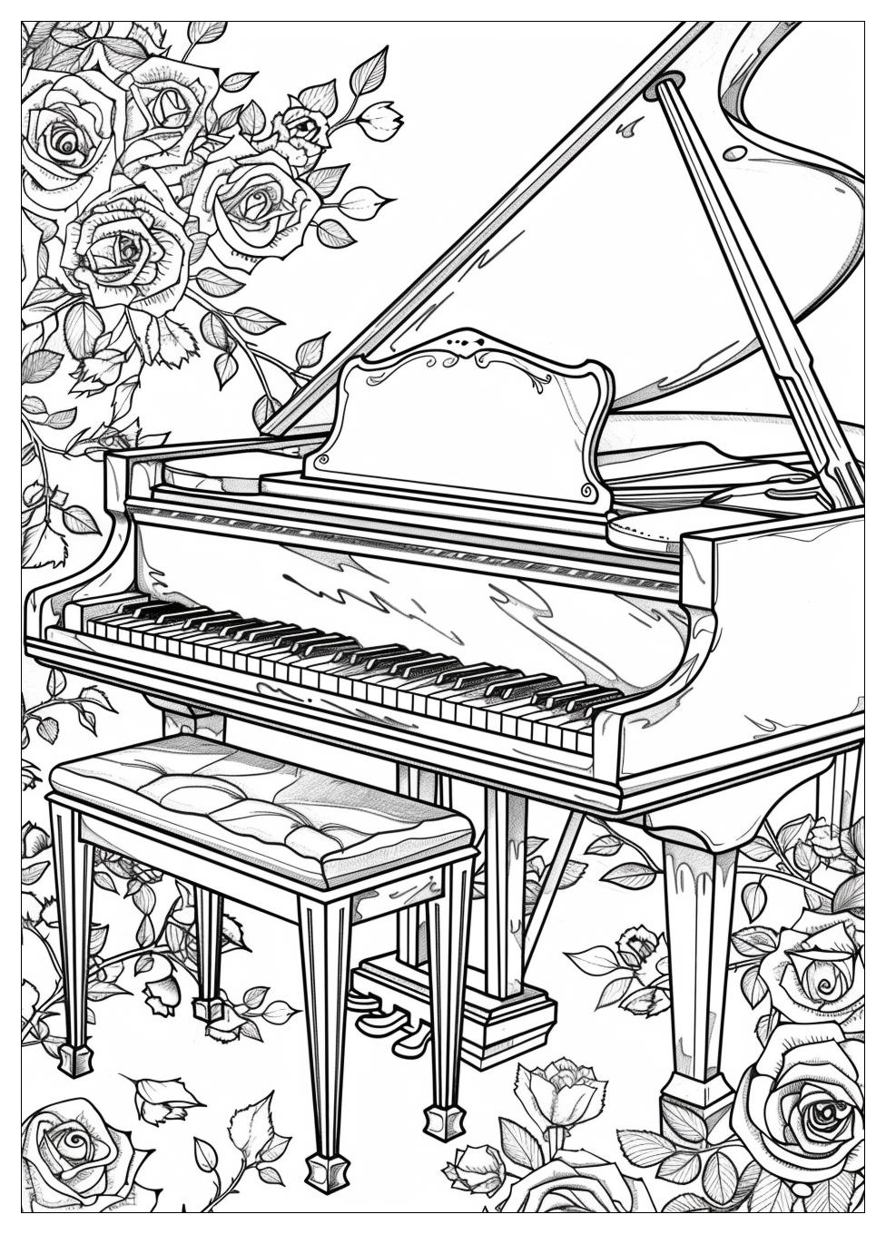 Piano Coloring Pages-20