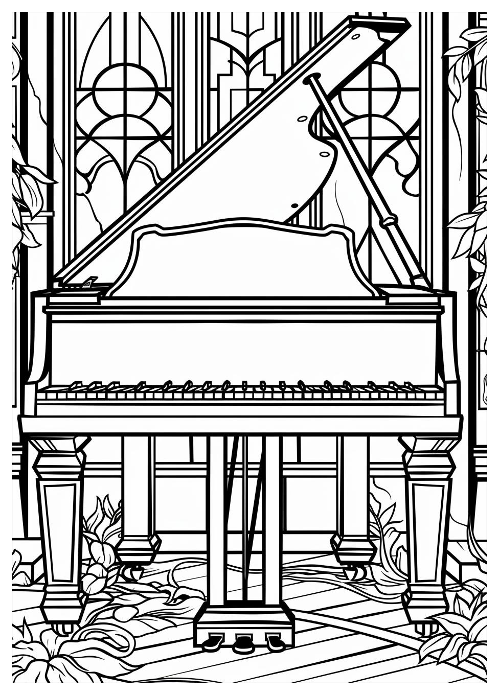 Piano Coloring Pages-4