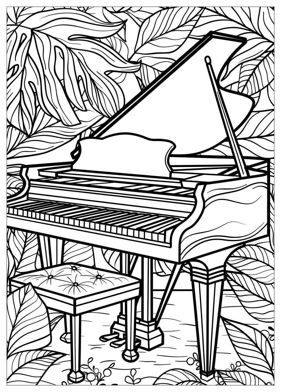 Piano Coloring Pages-8