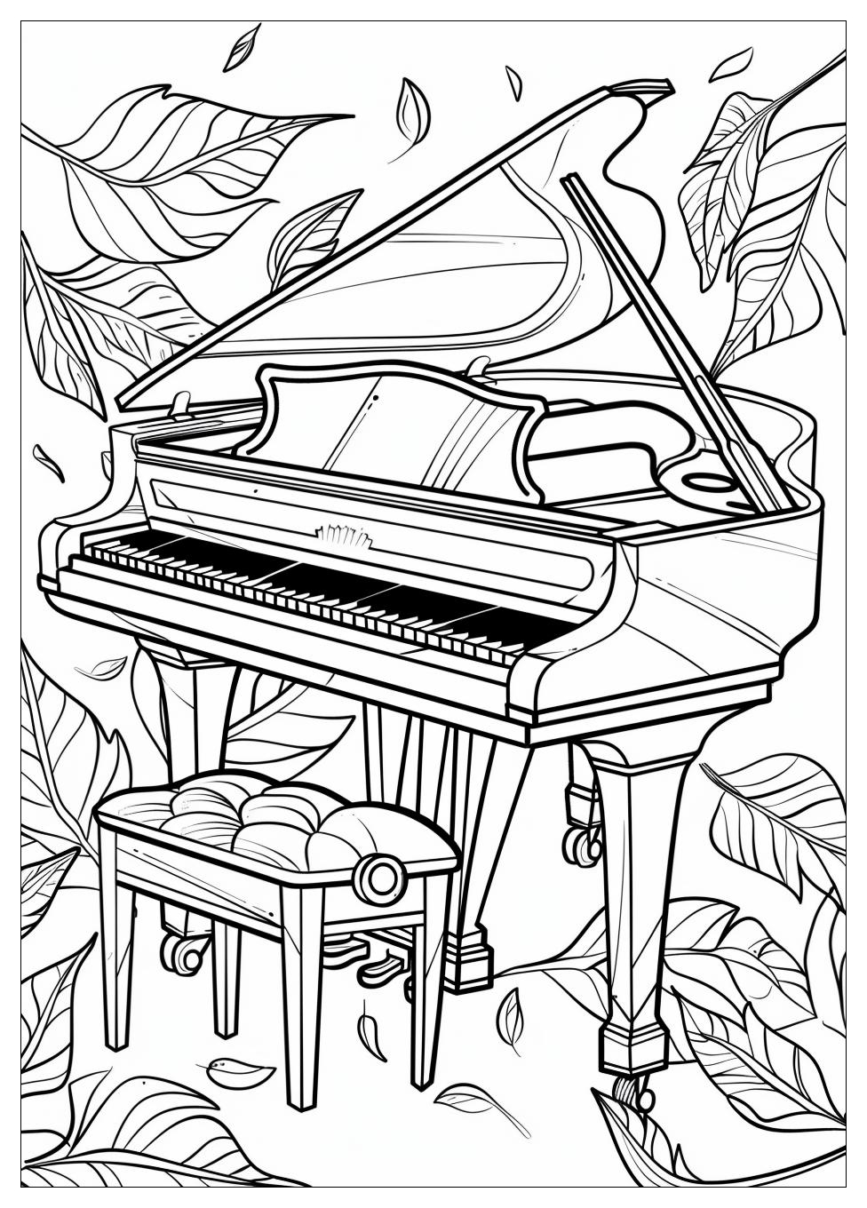 Piano Coloring Pages-9