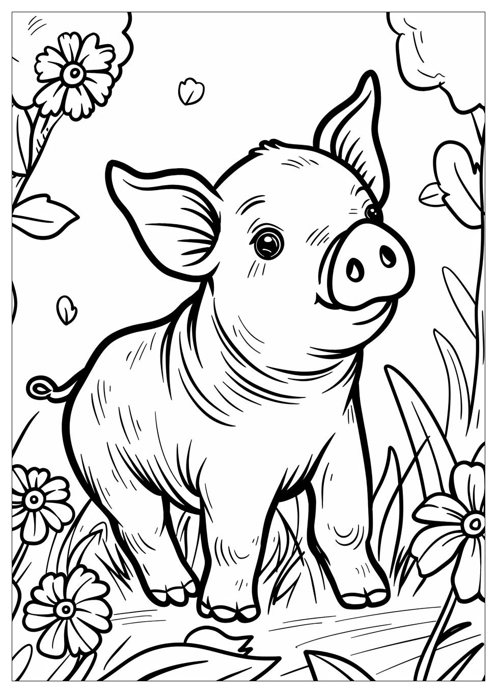 Pig Coloring Pages-10