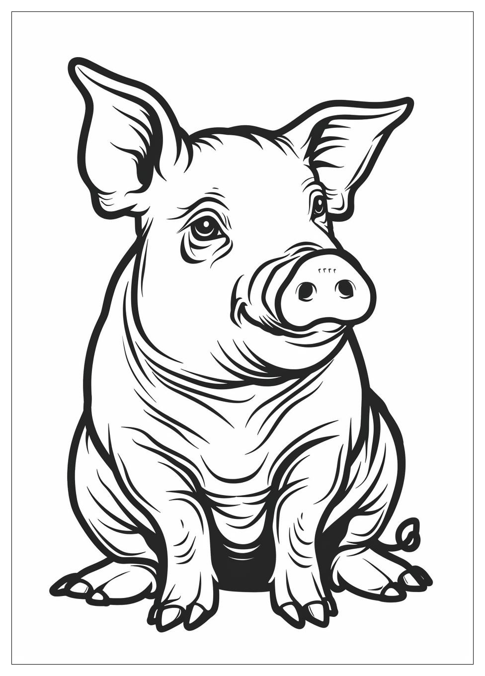 Pig Coloring Pages-12