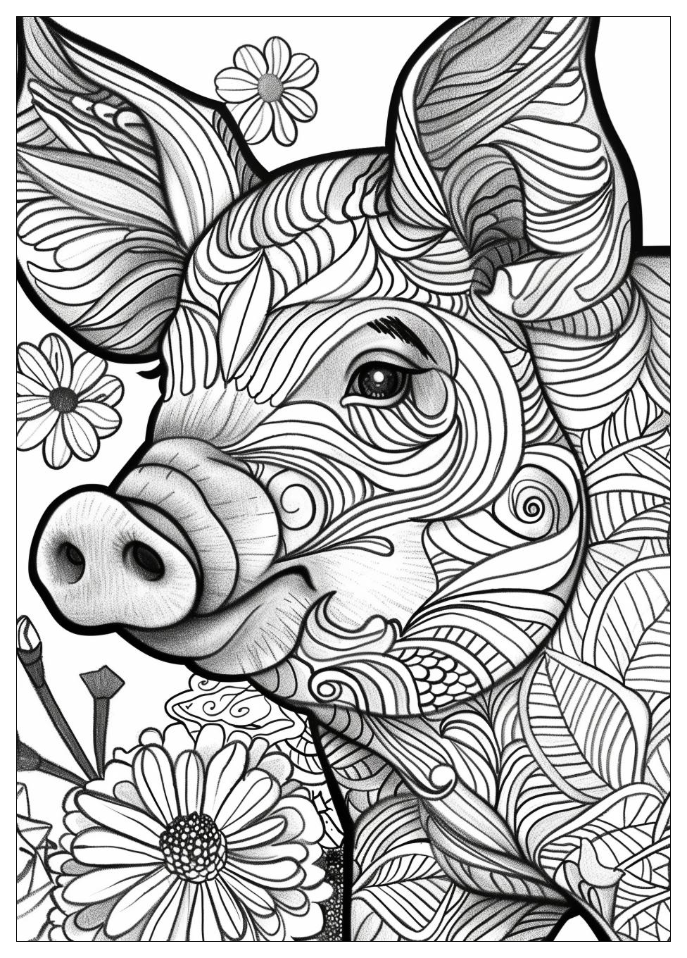 Pig Coloring Pages-14