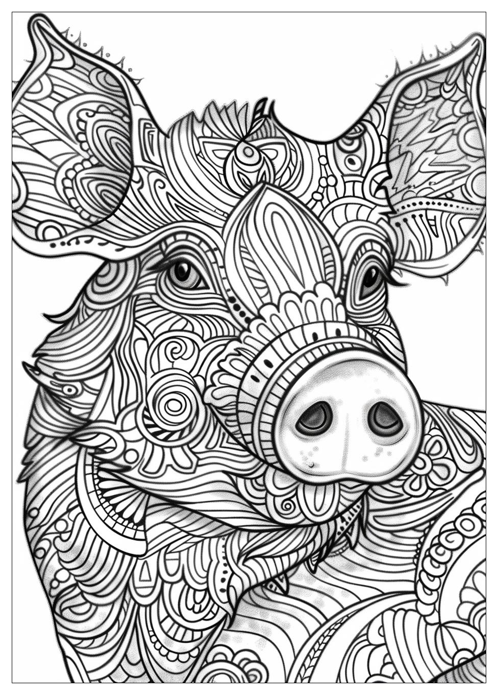 Pig Coloring Pages-15