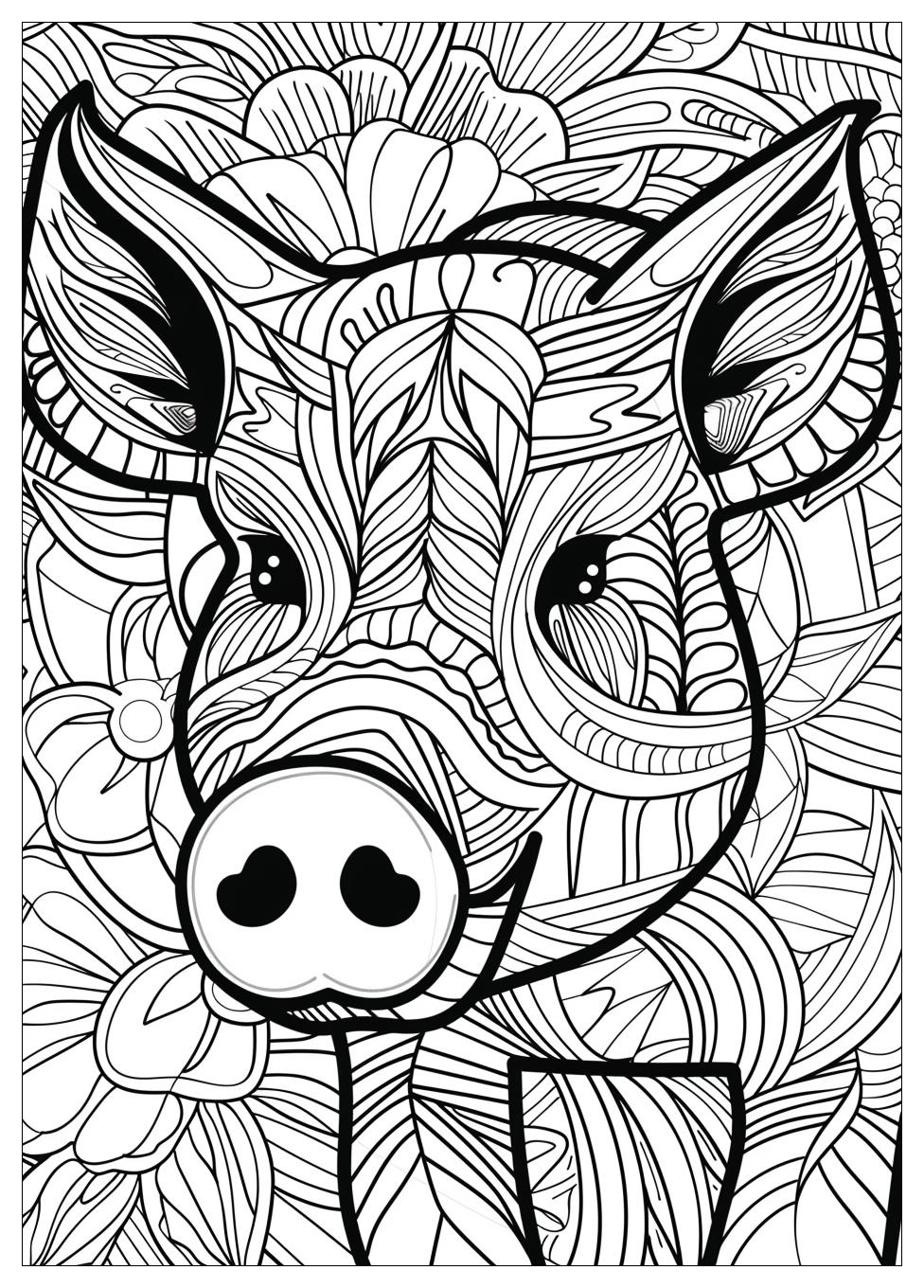 Pig Coloring Pages-17