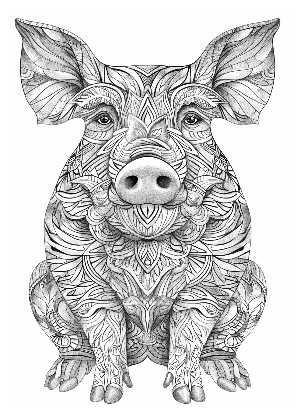 Pig Coloring Pages-18