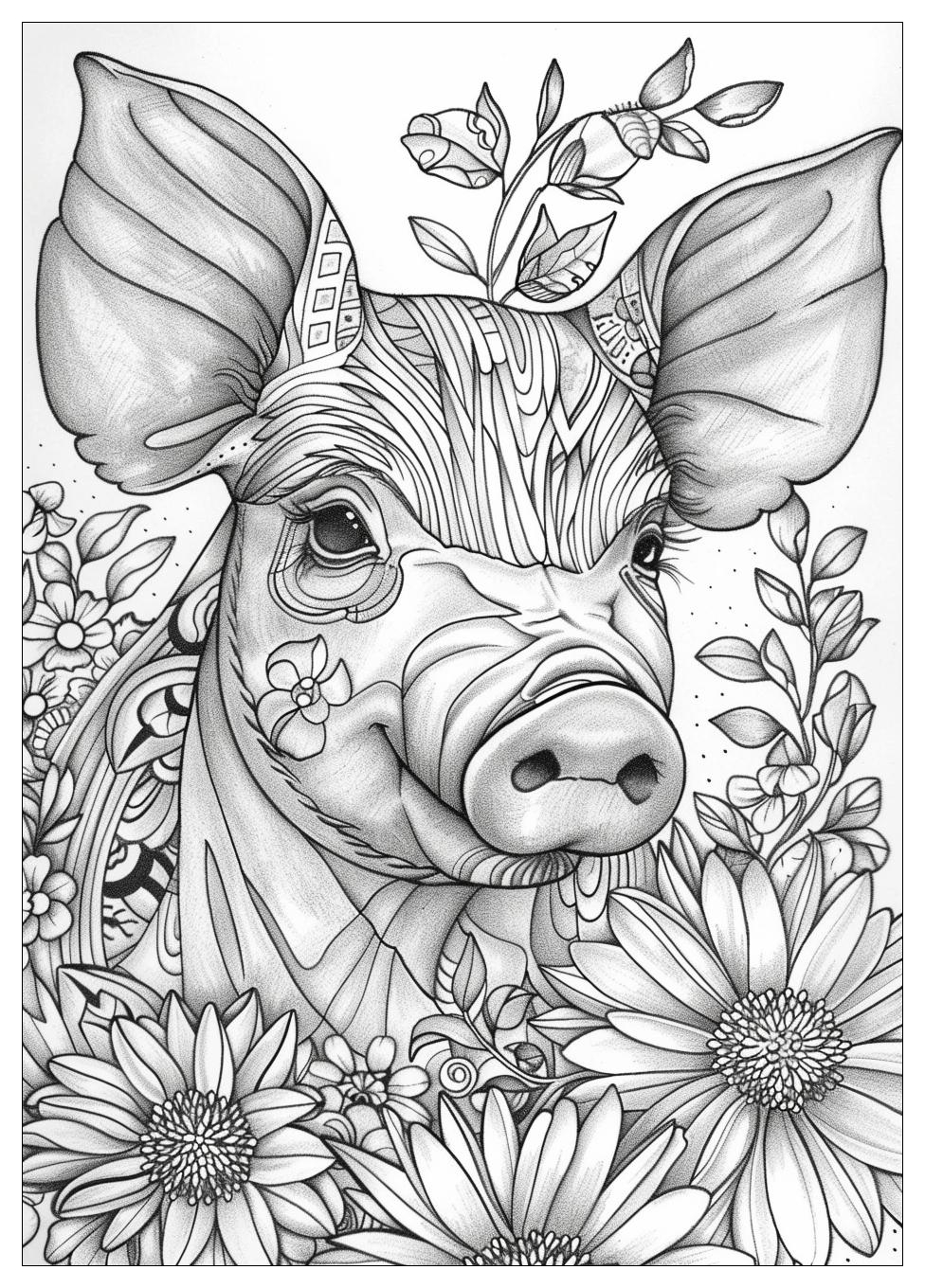 Pig Coloring Pages-20