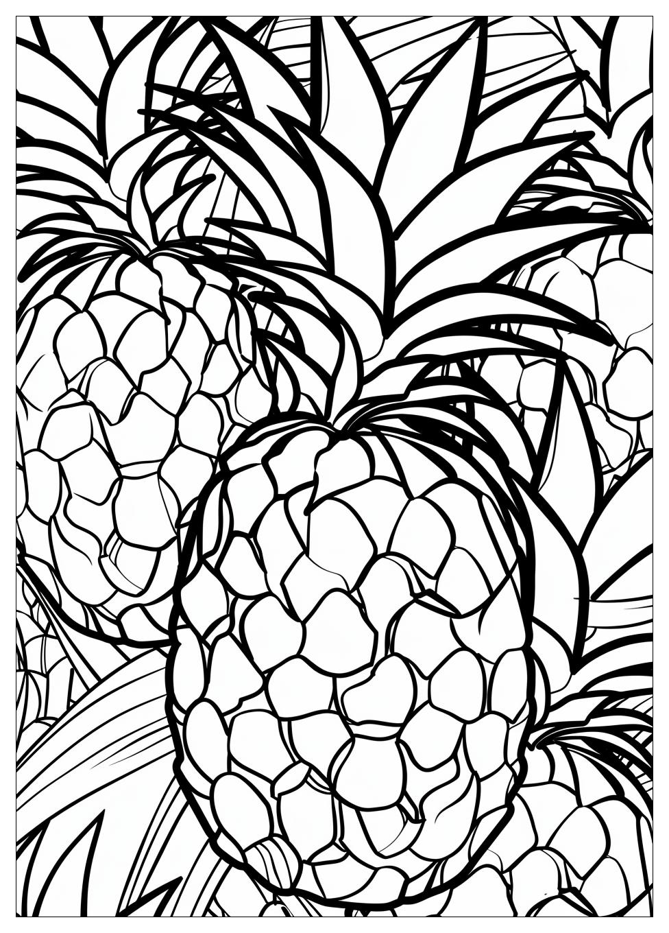 Pineapple Coloring Pages-1