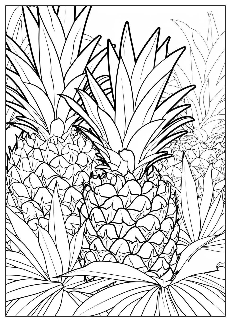 Pineapple Coloring Pages-11